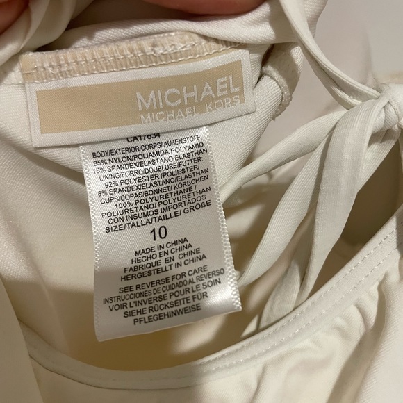 White Michael Kors bathing suit - Picture 4 of 6